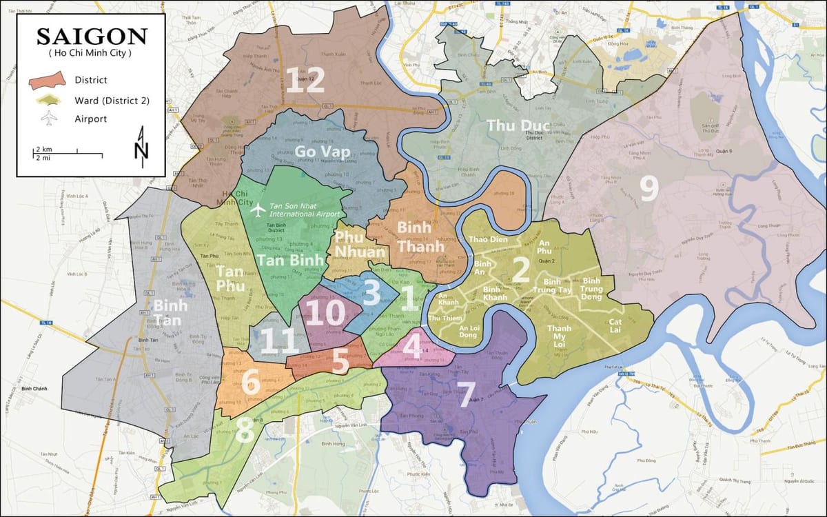 district map ho chi minh