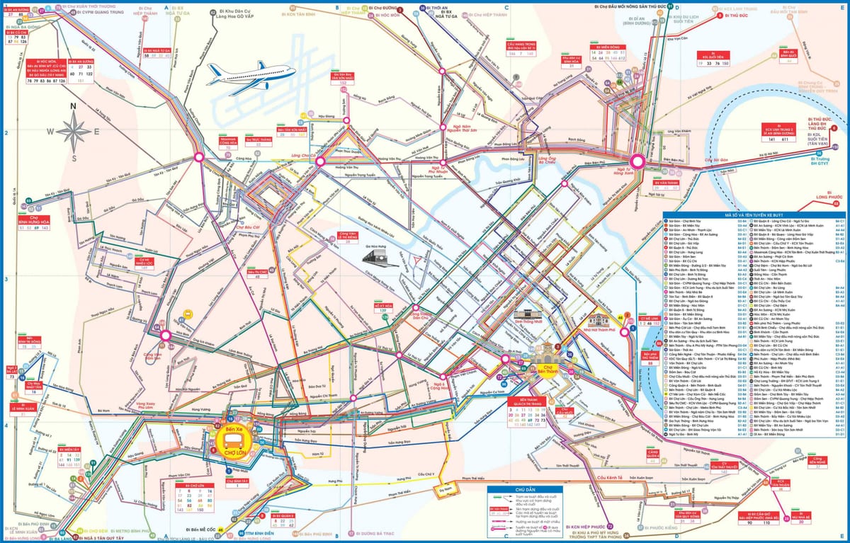 ho chi minh city autobuz hartă