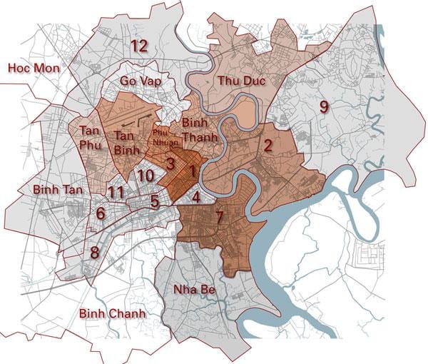 district map saigon
