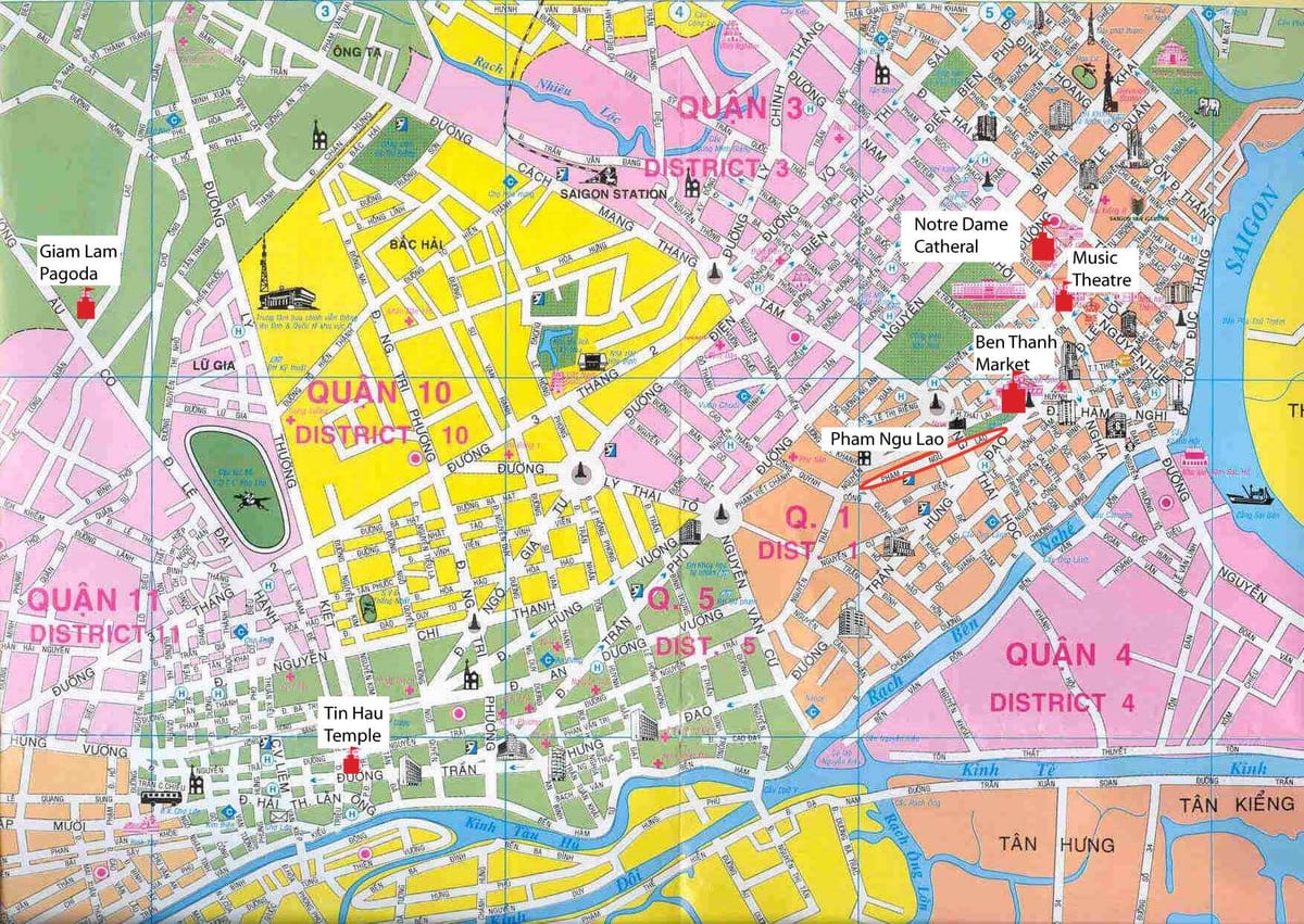 saigon district hartă