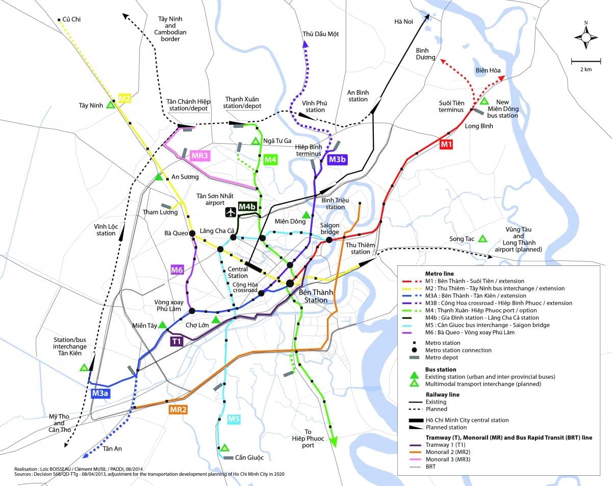 ho chi minh city, metro hartă