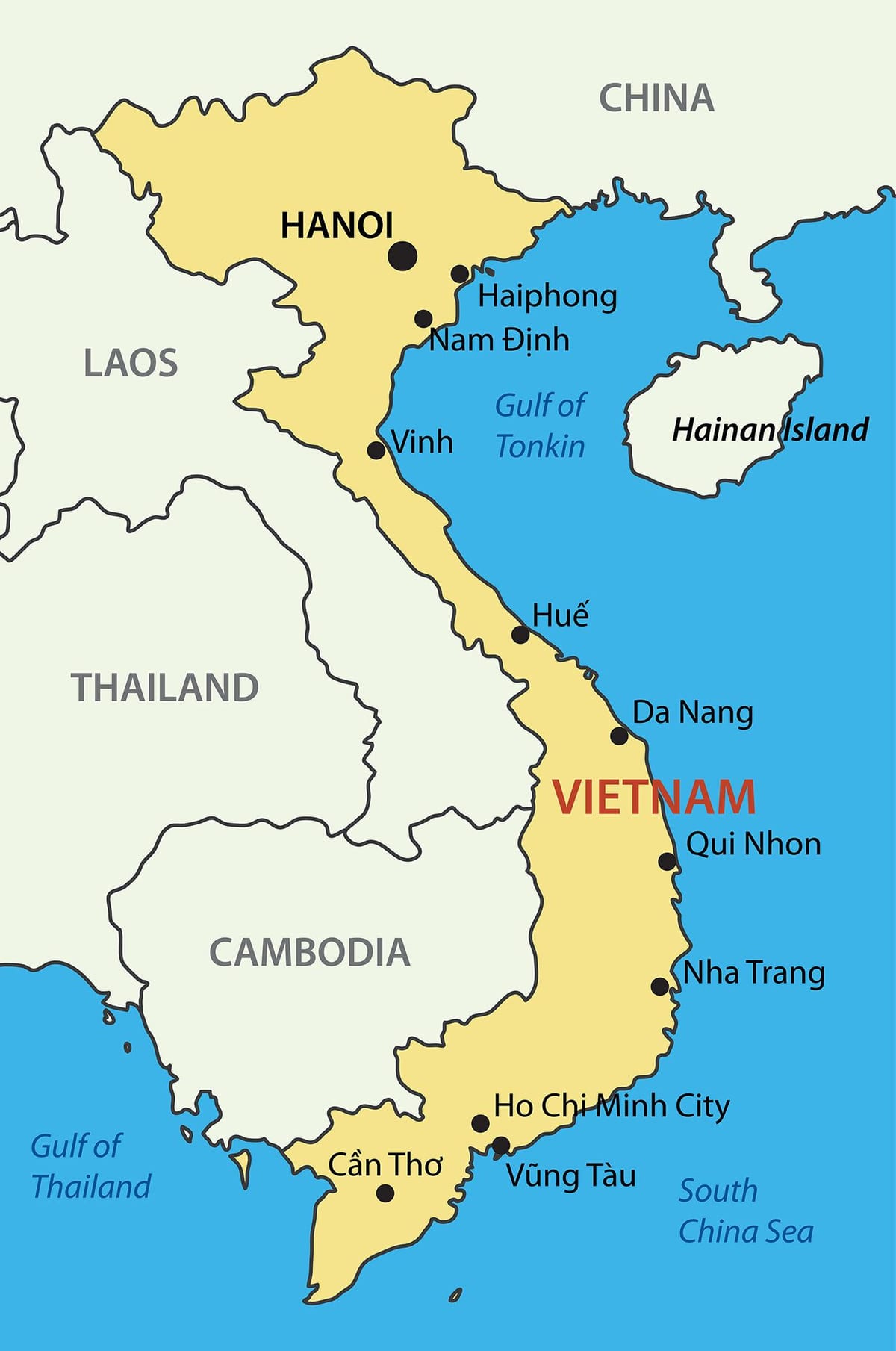 Harta saigon, vietnam