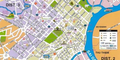 Ho chi minh city atracții turistice hartă