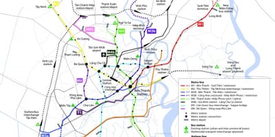 Ho chi minh city, metro hartă
