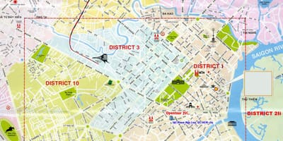 Harta turistică ho chi minh city, sector 1